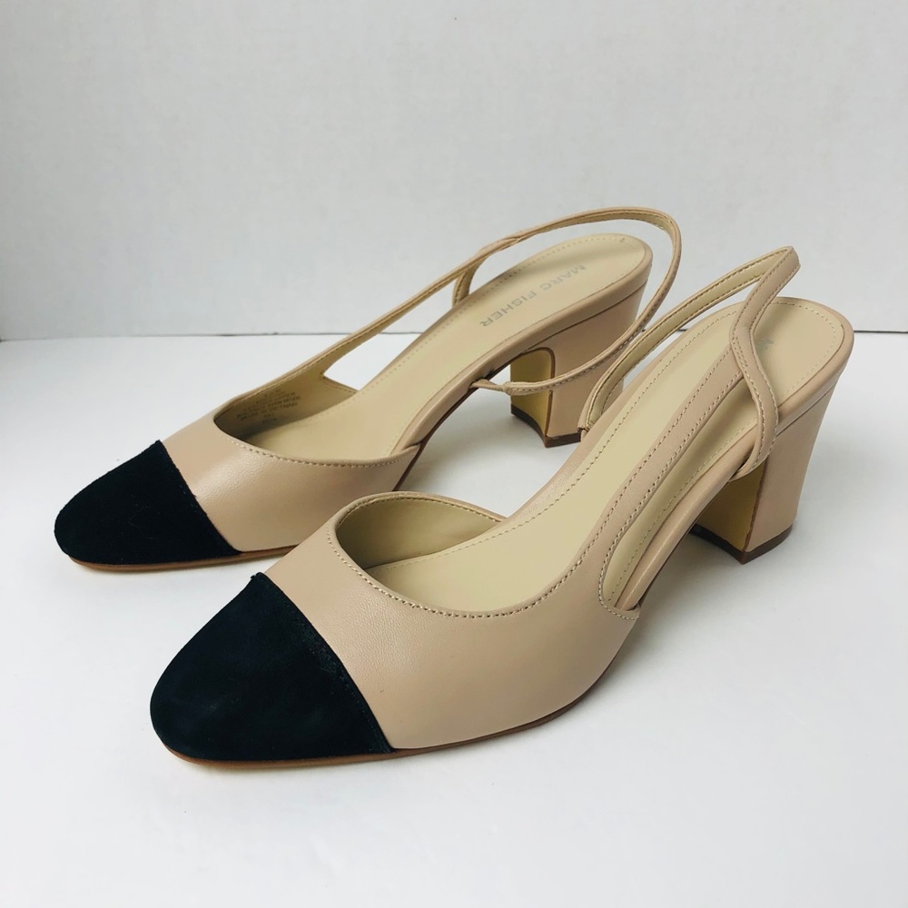 Marc Fisher Laynie Slingback Cap Toe Pumps